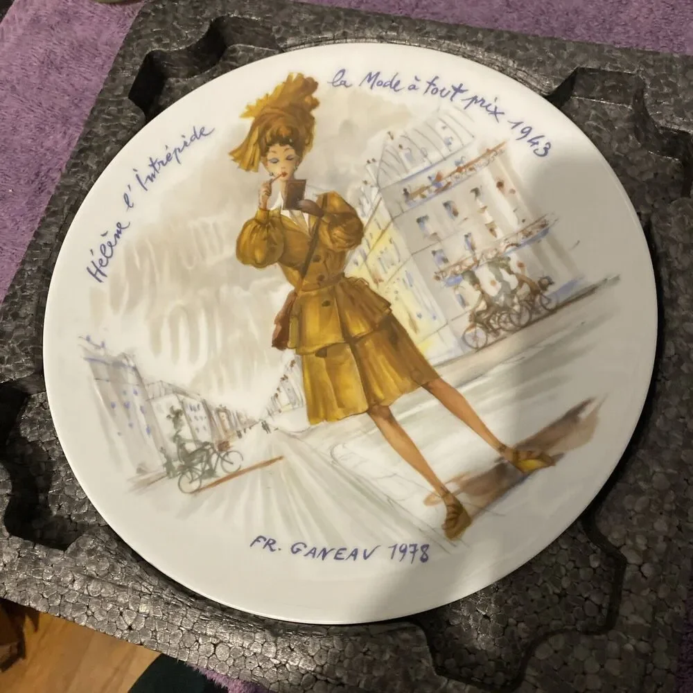 Darcelau & Fils‎ Porcelain Plate Limoges France 1978
